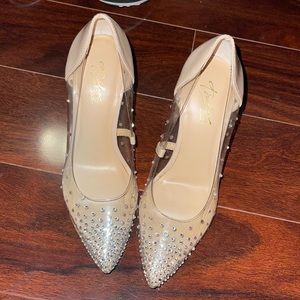 Brand new diamond bridal shoes , never worn